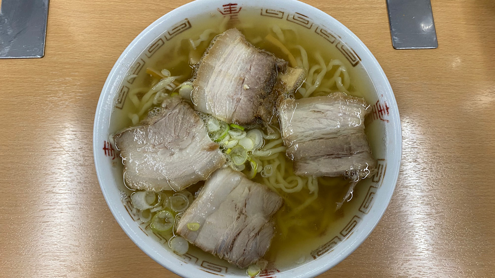 坂内食堂の支那そば(喜多方市)