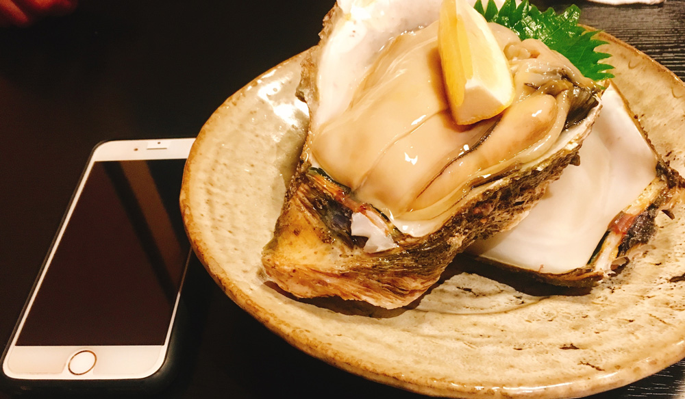 味楽 ゆめりの岩牡蠣と治部煮(金沢市)